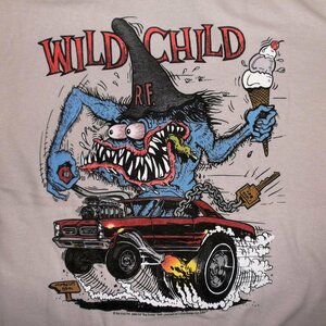 ★ラット フィンク Tシャツ Wild Child - L! ワイルド チャイルド 新品,US正規品 RAT FINK mooneyes アメ車 シボレー