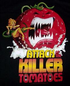 ★アタック オブ ザ キラー トマト Tシャツ - L 正規品 Attack Of The Killer Tomatoes ! ムービー ホラー