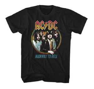 ★AC/DC エーシーディーシーＴシャツ HIGHWAY TO HELL TRICOLOR - S 正規品 ACDC ロック ハード ロック Tシャツ Angus Young