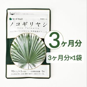 約3ヶ月分 ノコギリヤシ パンプキンシード シードコムス ダイエット アンチエイジング サプリメント