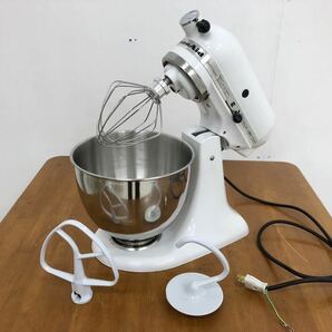 KitchenAidキッチンエイド 卓上 ミキサーKSM150WH 動作済みの画像1