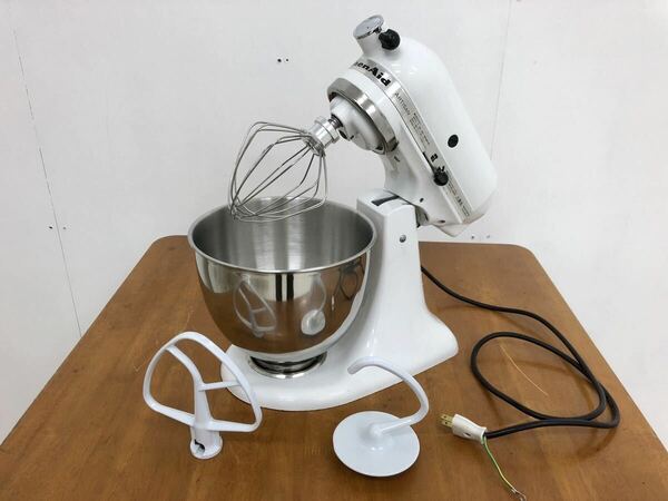 KitchenAidキッチンエイド 卓上　ミキサーKSM150WH 動作済み