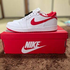 Nike Air Jordan 1 Retro Low OG "White and University Red" 