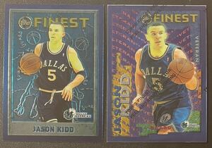 Jason Kidd 1995-96 Topps Finest Base / Veteran & Rookie Insert NBA