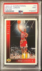 【 Italia Ver / PSA 9 Mint 】Michael Jordan 1993-94 Upper Deck International Italian Rare Bulls マイケル ジョーダン ブルズ NBA