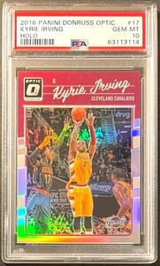 【 SP Parallel / PSA 10 Gem Mint 】Kyrie Irving 2016-17 Donruss Optic Holo SP Silver Prizm Cavs NBA