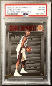 【 RC Insert / PSA 8 】Kobe Bryant 1996 Score Board Autograph Basketball Pure Performance コービー レイカーズ ルーキーカード NBA