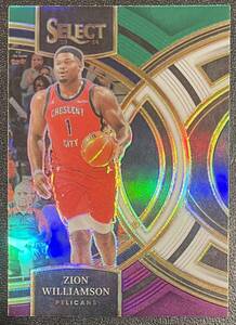 Zion Williamson 2023-24 Select Premier Level Green Purple Prizm SP Parallel ザイオン Panini NBA