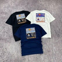 1000円スタート　パタゴニア patagonia Tシャツ　半袖　丸首　背中イラスト　コットン　シンプル　男女兼用　XS-3XL サイズ選択可能　TT165_画像4