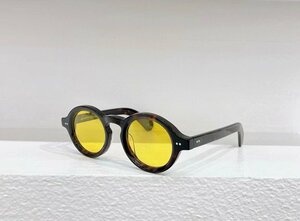 1000円スタート送料無料 MOSCOT モスコット FOYGEL サングラス 日焼け止め ラウンド　セルフレーム フルリム 小顔 未使用 46mm TT106