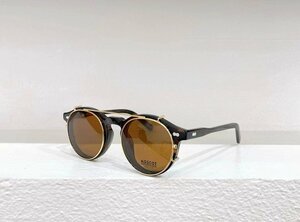 1000円スタート送料無料 MOSCOT モスコット MILTZEN サングラス 伊達眼鏡 2way レンズ 2点 セルフレーム フルリム 小顔 未使用 46mm TT115