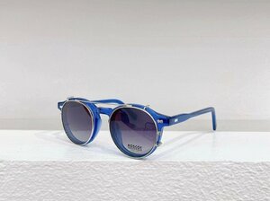 1000円スタート送料無料 MOSCOT モスコット MILTZEN サングラス 2way レンズ 日焼け止め セルフレーム フルリム 小顔 未使用 46mm TT120