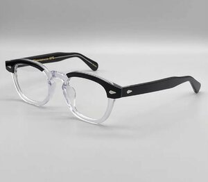 1000円スタート 送料無料 MOSCOT モスコット LEMTOSH レムトッシュ 眼鏡フレーム 伊達眼鏡 セルフレーム フルリム 小顔 未使用 49mm TT63