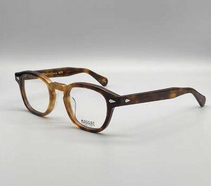 1000円スタート 送料無料 MOSCOT モスコット LEMTOSH レムトッシュ 眼鏡フレーム 伊達眼鏡 セルフレーム フルリム 小顔 未使用 49mm TT65