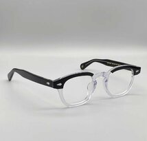 1000円スタート 送料無料 MOSCOT モスコット LEMTOSH レムトッシュ 眼鏡フレーム 伊達眼鏡 セルフレーム フルリム 小顔 未使用 49mm TT63_画像2