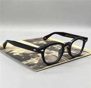 送料無料 MOSCOT モスコット LEMTOSH レムトッシュ 眼鏡フレーム 伊達眼鏡 セルフレーム フルリム 小顔 未使用 49mm TT59