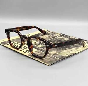 送料無料 MOSCOT モスコット LEMTOSH レムトッシュ 眼鏡フレーム 伊達眼鏡 セルフレーム フルリム 小顔 未使用 49mm TT60