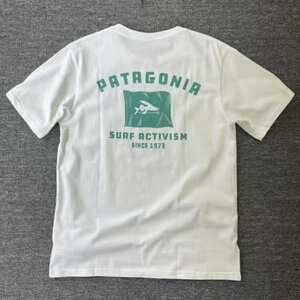 1000円スタート　パタゴニア patagonia Tシャツ　半袖　丸首　背中文字ロゴ　コットン　シンプル　男女兼用　S-3XL　サイズ選択可能　TT161