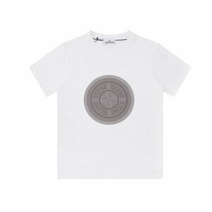 送料無料　STONE ISLAND　ストンアイランド　メンズ　Tシャツ　ロゴ有り　イラスト　丸首　半袖　M-XXL　サイズ選択可能　ホワイト　4316