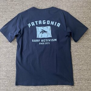 1000円スタート　パタゴニア patagonia Tシャツ　半袖　丸首　背中文字ロゴ　コットン　シンプル　男女兼用　S-3XL　サイズ選択可能　TT162