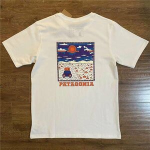 1000円スタート　パタゴニア patagonia Tシャツ　半袖　丸首　背中イラスト　コットン　シンプル　男女兼用　XS-3XL サイズ選択可能　TT166