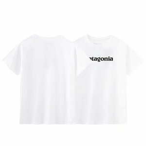 パタゴニア patagonia Tシャツ　半袖　丸首　ロゴ　文字　コットン　男女兼用　XS-3XL　サイズ選択可能　白 TT282