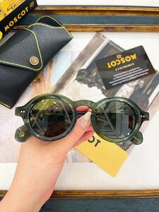 1000 jpy start free shipping MOSCOTmo Scott FOYGEL sunglasses sunscreen round plastic frame full rim small face unused 46mm TT111