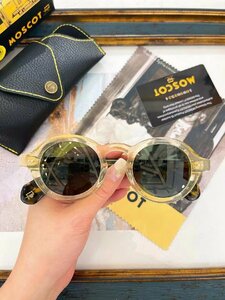 1000円スタート送料無料 MOSCOT モスコット FOYGEL サングラス 日焼け止め ラウンド　セルフレーム フルリム 小顔 未使用 46mm TT108