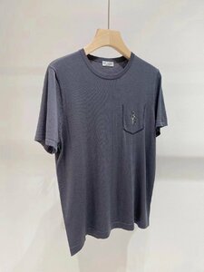 送料無料　ブルネロクチネリ　BRUNELLO CUCINELLI レディース　半袖　Tシャツ　文字ロゴ　シルク使用　S-L　サイズ選択可能　3806