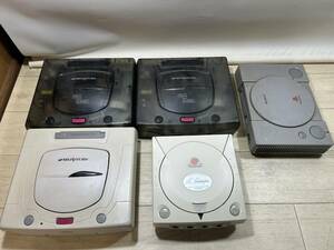 ☆1円〜 SEGA セガサターン SATURN 本体 HST-3220 ドリームキャスト HKT-3000まとめて ４台 セット ジャンク SS SEGASATURN☆