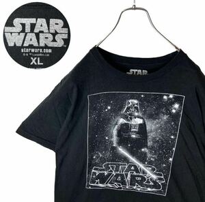 激レア古着！STAR WARSダースベイダービッグプリントTシャツブラック