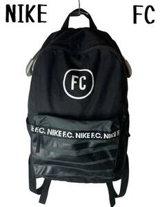 NIKE FC ナイキ ロゴプリント ブラック バックパック リュックサック