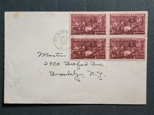 [FDC] America 1947 year [ America .. association ] First Day Cover 