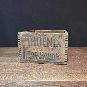 【Antique】~1920s Bulldog Wood Box ブルドッグ ウッドボックス コンテナ 木箱 ヴィンテージ アンティークの画像3