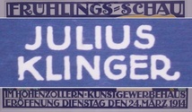 ユリウス・クリンガー JULIUS KLINGER『HOLLERBAUM&SCHMID BERLIN.N,65』額装〔印刷版・ポスター〕/屈指のポスターデザイナー ウィーン生れ_画像8