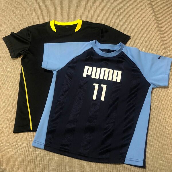 140 Tシャツ 半袖 サッカー スポーツウェア キッズ　PUMA メガスポーツ　③