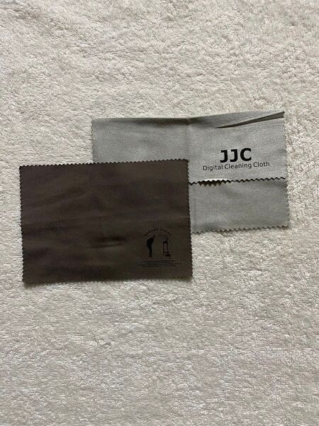 【眼鏡】メガネ拭き 茶 グレー クロス 2枚 セット まとめ 【眼鏡市場】