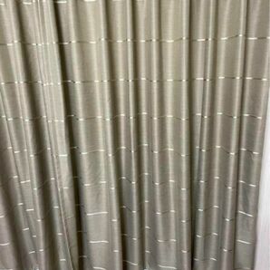 川島織物セルコン、遮光カーテン、グレージュ系、102×180、2枚