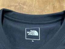 美品 ノースフェイス ショートスリーブ バック スクエアロゴ ティー XL メンズ ブラック NT32144 半袖Tシャツ バックプリント あ-7_画像4