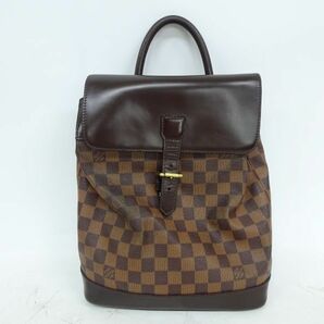 tyom 1328-3 528 LOUIS VUITTON ルイ・ヴィトン ソーホー リュックサック ダミエ エベヌ ブラウン バックパック N51132の画像1