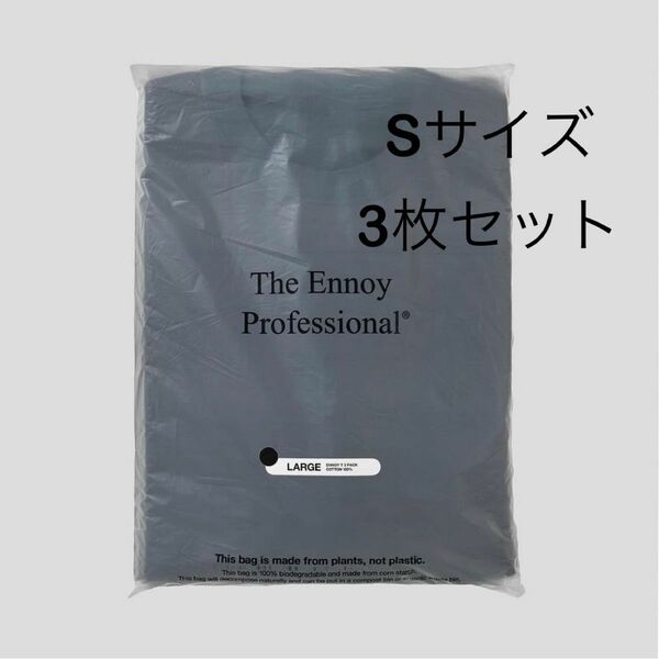 ENNOY 3PACK T-SHIRTS (BLACK) エンノイ