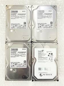 ★ TOSHIBA 3台 Seagate 1台 1.0TB SATA HDD 計4台セット ★