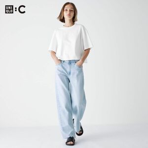 ユニクロC ワイドストレートジーンズ 21／UNIQLO