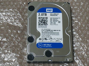 【極上】 中古・WD製 2TB HDD 3.5インチ内蔵HDD WD20EZRZ 動確チェック済♪【使用時間わずか19時間】 送料370円～