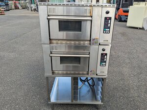 ta Nico - electric 1 sheets difference .2 step Mini deck oven TVO1R-NS 3.200V 2016 year made used beige ka Lee bread . pcs attaching legs defect have stop in business office 