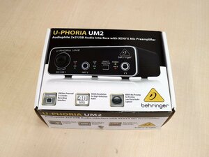 BEHRINGER USB audio interface U-PHORIA UM2 breaking the seal unused goods 