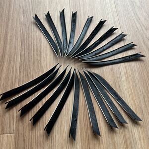 archery arrow. exchange ta- key feather black 20 pieces set 