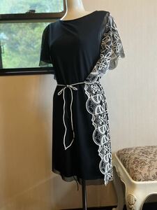 　ヴィヴィアンタム vivienne tam 刺繍ブラック紐ベルトワンピース