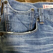 LEVI'Sリーバイス511 SLIM W34 ブラックパッチ　ヴィンテージ加工_画像3