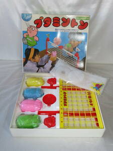D【玩具】　野村トーイ　ブタミントン　昭和レトロ おもちゃ　ビンテージ　テーブルゲーム　当時物　ほぼ未使用品　